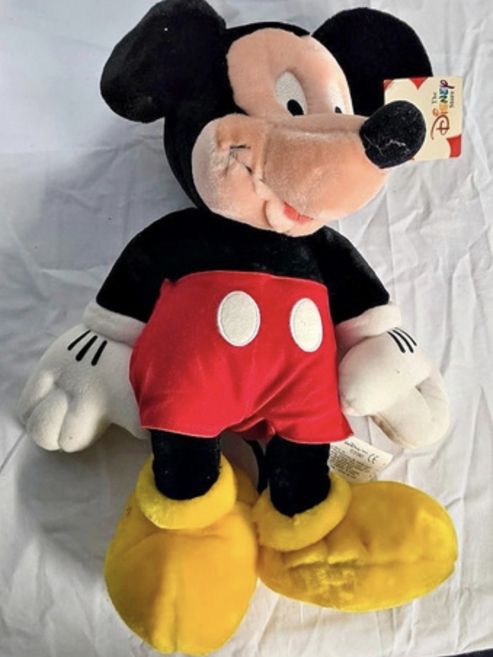 Disney Mickey Mouse Plush Stuffed Animal in Black & Red NWT